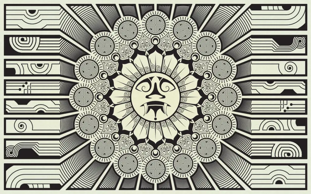 A composition showing a girl being cut by forces greater then us